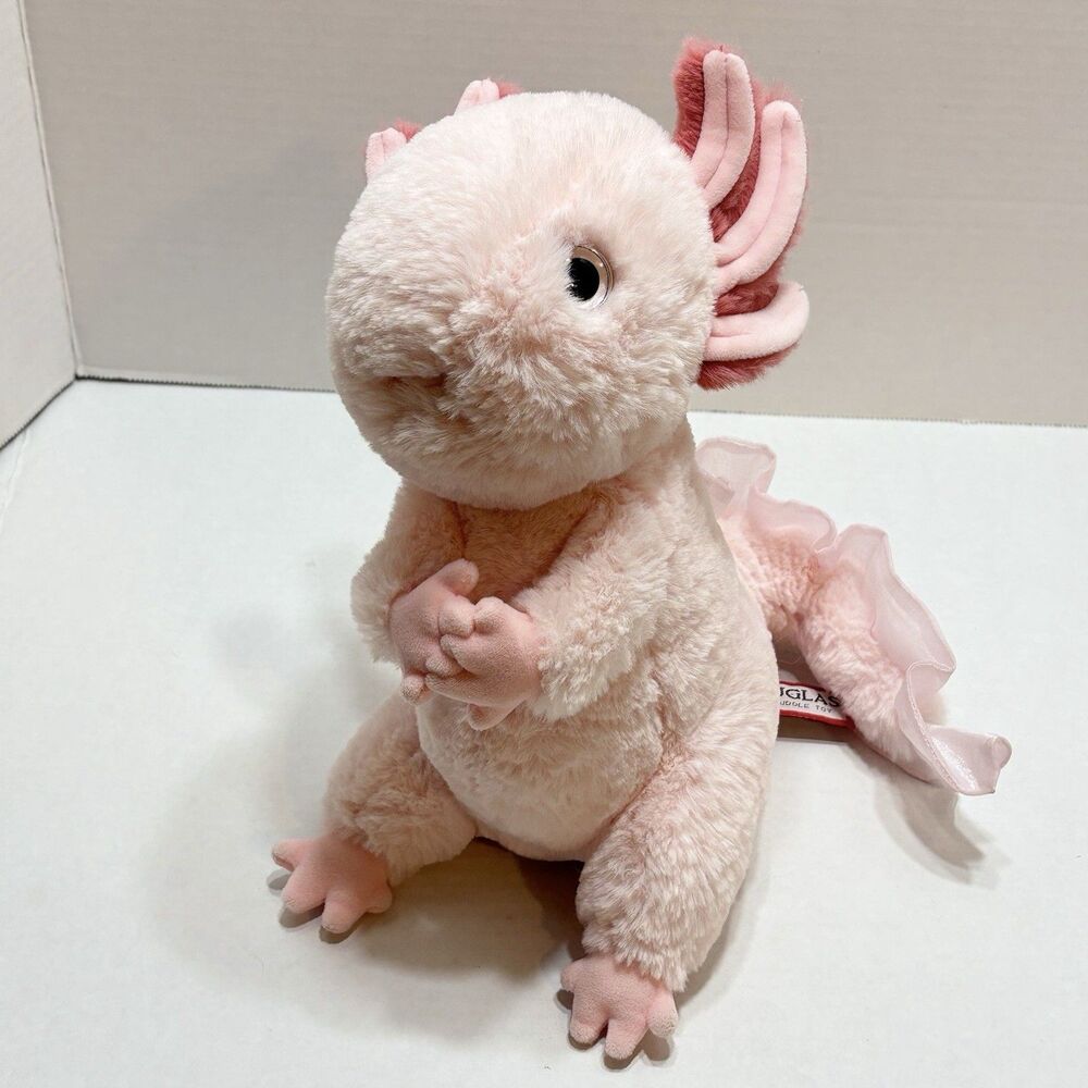 Douglas Luisa Pink Axolotl Plush Stuffed Animal, 11" Tall